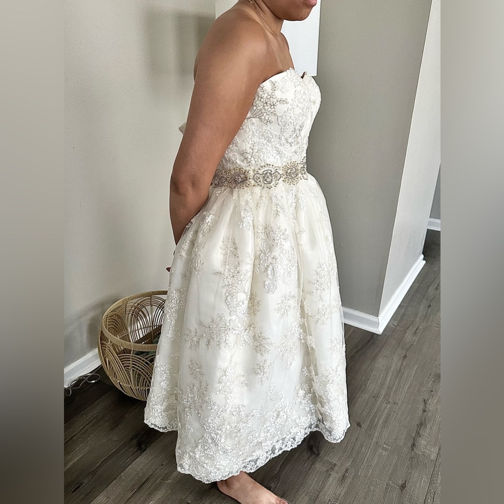 Casablanca bridal wedding dress size 8 retail $1500 new tags - Picture 3 of 11